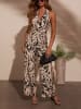 Milan Kiss Jumpsuit in Creme/ Schwarz