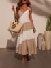 Milan Kiss Kleid in Beige/ Creme