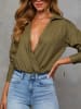 Milan Kiss Bluzka w kolorze oliwkowym