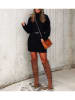 Milan Kiss Strickkleid in Schwarz