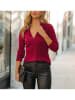 Milan Kiss Bluse in Bordeaux
