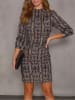 Milan Kiss Kleid in Braun/ Schwarz