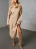 Milan Kiss Strickkleid in Beige
