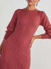 Milan Kiss Sukienka dzianinowa w kolorze jagodowym