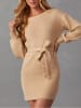 Milan Kiss Strickkleid in Beige