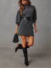 Milan Kiss Gebreide jurk antraciet