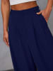 Milan Kiss Spodnie w kolorze granatowym