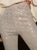 Milan Kiss Paillettenhose beige