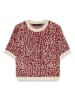 Vero Moda Pullover in Rot/ Beige