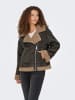 ONLY Kunstlederjacke "ONLKendra LIFE BOND OVERSIZJACKET" in Braun