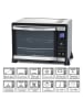 Rommelsbacher Kleinbackofen ''BGE 1580/E'' in Schwarz/ Silber - 30 l