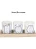 Ethnical Life 4-delige geurkaarsenset wit/naturel, 3x 30 g