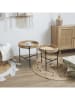 Ethnical Life Set van twee tafels "Pampa" lichtbruin/zwart