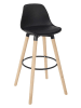 Ethnical Life Barhocker in Schwarz - (B)37 x (H)91 x (T)41 cm