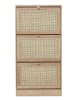 Ethnical Life Schuhschrank in Hellbraun - (B)60 x (H)113 x (T)24 cm