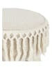 Ethnical Life Hocker in Creme - (B)28 x (H)40 cm