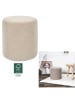 THE HOME DECO FACTORY Poef taupe - (H)35 x Ø 35 cm