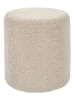 THE HOME DECO FACTORY Pouf in Taupe - (H)35 x  Ø 35 cm