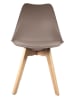 Ethnical Life Esszimmerstuhl "Scandinave" in Taupe - (B)46 x (H)86,5 x (T)52 cm