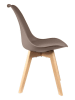 Ethnical Life Esszimmerstuhl "Scandinave" in Taupe - (B)46 x (H)86,5 x (T)52 cm