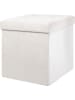 Ethnical Life Aufbewahrungshocker in Weiß - (B)37,5 x (H)37,5 x (T)37,5 cm