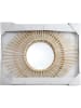 THE HOME DECO FACTORY Lustro ścienne w kolorze beżowym - Ø 58 cm