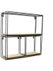 Ethnical Life 4er-Set: Wandregale in Schwarz/ Natur