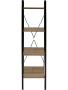 DOCK avenue Standregal in Schwarz/ Natur - (B)32 x (H)148 x (T)32 cm