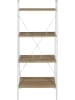 THE HOME DECO FACTORY Regał stojący w kolorze jasnobrązowo-białym - 60 x 148 x 32,5 cm