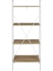 THE HOME DECO FACTORY Standregal in Natur/ Weiß - (B)60 x (H)148 x (T)32,5 cm