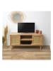 Ethnical Life TV-Kommode "Bali" in Hellbraun - (B)115 x (H)56,5 x (T)39 cm