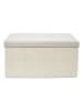 Ethnical Life Skrzynia-siedzisko w kolorze szaro-beżowym - 76 x 38 x 38 cm
