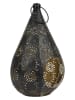 Ethnical Life Lampion w kolorze czarnym - 19 x 33 x 17,5 cm