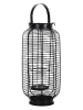 THE HOME DECO FACTORY Lampion w kolorze czarnym - 19 x 42,5 x 18 cm