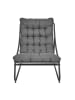 Garden Spirit Gartensessel ''Dolce Vita'' in Anthrazit/ Schwarz - (B)68 x (H)85,5 x (T)88 cm