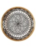 Ethnical Life Tablett in Braun/ Beige/ Schwarz - Ø 35 cm