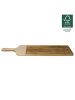 Ethnical Life Schneidebrett in Braun/ Beige - (L)58 x (B)19 cm