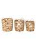 Ethnical Life 3er-Set: Aufbewahrungskörbe in Natur