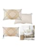Ethnical Life Kissen in Beige - (L)50 x (B)30 cm