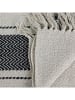 Ethnical Life Baumwoll-Plaid in Creme/ Schwarz - (L)150 x (B)120 cm