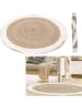 THE HOME DECO FACTORY Jute tapijt lichtbruin - Ø 120 cm