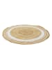 Ethnical Life Jute-Teppich in Beige - Ø 90 cm