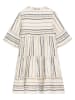 Danamade Kleid "Dkahula" in Creme/ Beige/ Schwarz