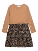 Danamade Jurk "Soley" lichtbruin/zwart