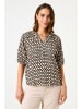 Garcia Bluse in Creme/ Braun
