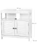 Songmics Waschbeckenunterschrank in Weiß - (B)60 x (H)60 x (T)30 cm