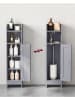 VASAGLE Badezimmerschrank in Grau - (B)18 x (H)80 x (T)20 cm