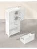 Songmics Badezimmerschrank in Weiß - (B)60 x (H)110 x (T)30 cm
