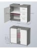 Songmics Waschbeckenunterschrank in Weiß/ Grau - (B)70 x (H)64 x (T)30 cm