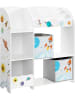 Songmics Standregal in Weiß/ Bunt - (B)93 x (H)100 x (T)30 cm